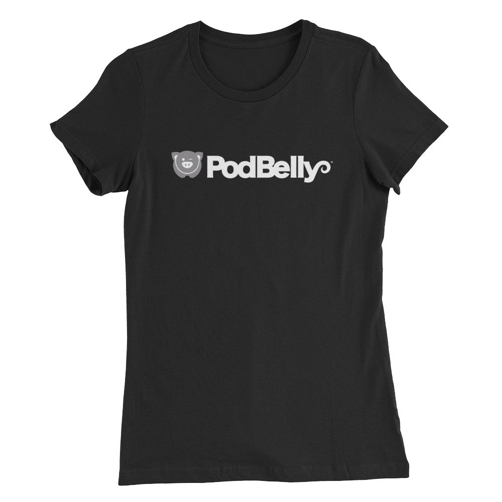 PodBelly Women’s Slim Fit T-Shirt - Grayscale - PodBelly